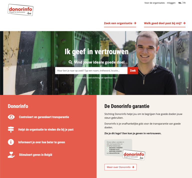 donorinfo homepage